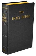 Douay-Rheims Bible (Large size) Flexible cover (Black Leather) by Church