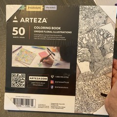 ARTEZA 50 Pages PremiumColoring Book $5Ship
