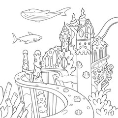 Mermaid Coloring Book: For Kids Ages 4-8, 9-12