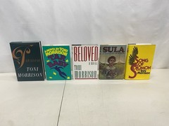 (5) Toni Morrison HC DJ Lot Song of Solomon Sula Beloved Tar Baby Paradise Knopf