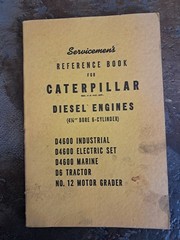 Caterpillar Servicemen Reference Book Diesel Engines 4 1/4″ Bore 6 Cylinder Q30
