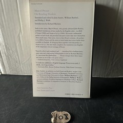 On Reading Ruskin Marcel Proust 1987 Literary Criticism Yale University Press