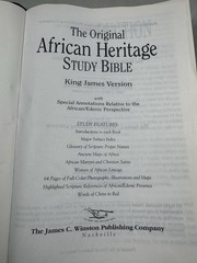 Original African Heritage Study Bible KJV Black Leatherette 1993 Winston