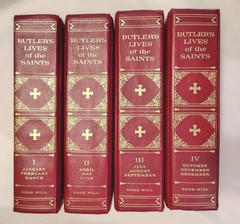 Butler’s Lives of the Saints Complete 4 Vol Set 1962 Special Edition Catholic