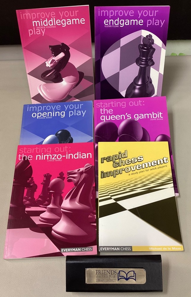 Lot of 6 EVERYMAN CHESS Books Starting Out and Improving Shaw, Ward, Flear GM/IM