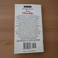 1987. Les Miserables By Victor Hugo Penguin Signet Classic Paperback Translated