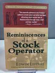 Reminiscences of a Stock Operator by Edwin Lefèvre (2006, Trade Paperback)