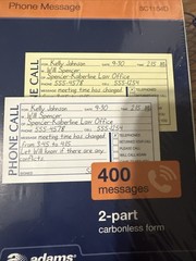 4 ADams Message Book Phone Call Carbonless Duplicate 5.5×11 Inches