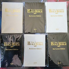Set of 6 NEW! Holy Bible New Testament King James KJV Pocket 4.5″ Bonus Offer!!!