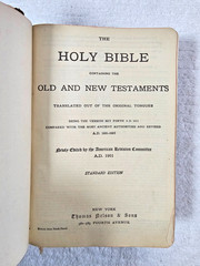 Antique 1901 Holy Bible Revised Version Thomas Nelson Gilt Pages Boxed