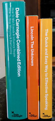 Lot Dale Carnegie 3 Vols: COMBINED EDITION + Quick & Easy Speaking + Lincoln