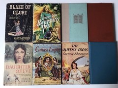 Romance Hardcovers. Lot of 8 Books. Vintage, Fiction. 1940’s, 1950’s 1980’s. B