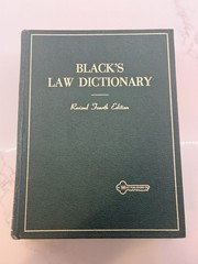 Vintage Black’s Law Dictionary With Pronunciations 4th Ed HC 1968 USA