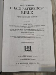 KJV Thompson Chain-Reference Bible Kirkbride Bonded Leather Red Letter Maps