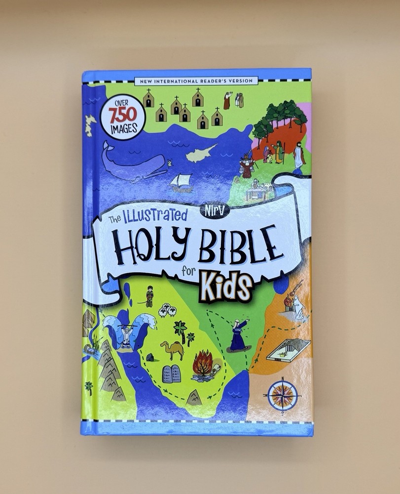 NIrV, The Illustrated Holy Bible for Kids, Hardcover, Full Color, Comfort Print