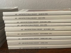 VTG Architectural Digest Lot Of 17 Magazines 1990 1991 1994 Various Mixed