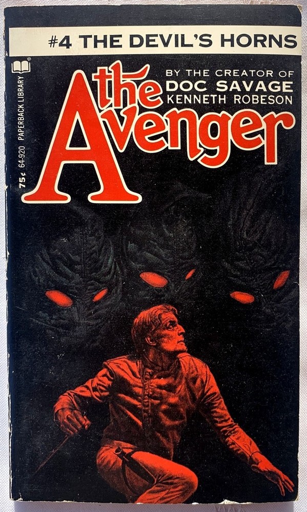 The Devil’s Horns (The Avenger #4) (1972), Kenneth Robeson, Vintage PB Good
