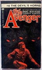 The Devil’s Horns (The Avenger #4) (1972), Kenneth Robeson, Vintage PB Good