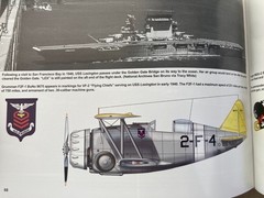WWII USN Navy USS LEXINGTON CV-2 Aircraft Carrier Pacific Squadron at Sea Signal