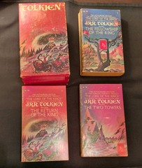 1960s Tolkien Lord Of The Rings Trilogy Book Set Ballantine