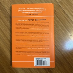 Never Eat Alone by Keith Ferrazzi & Tahl Raz Hardcover Dust Jacket Business Book