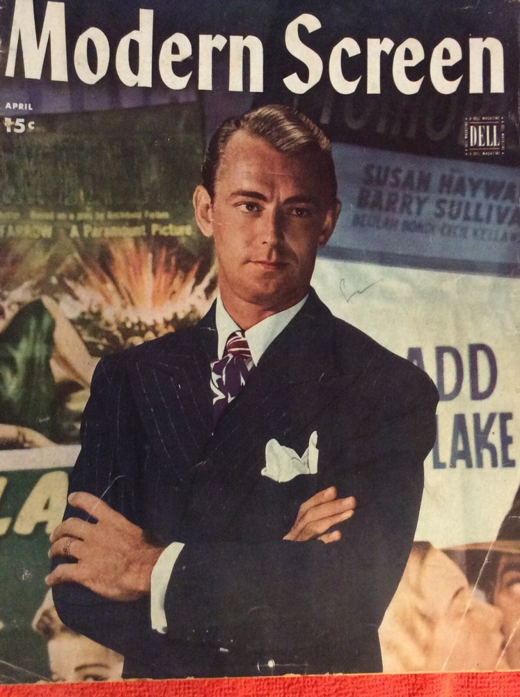 MODERN SCREEN MAGAZINE APRIL 1946 ALAN LADD LIZ TAYLOR