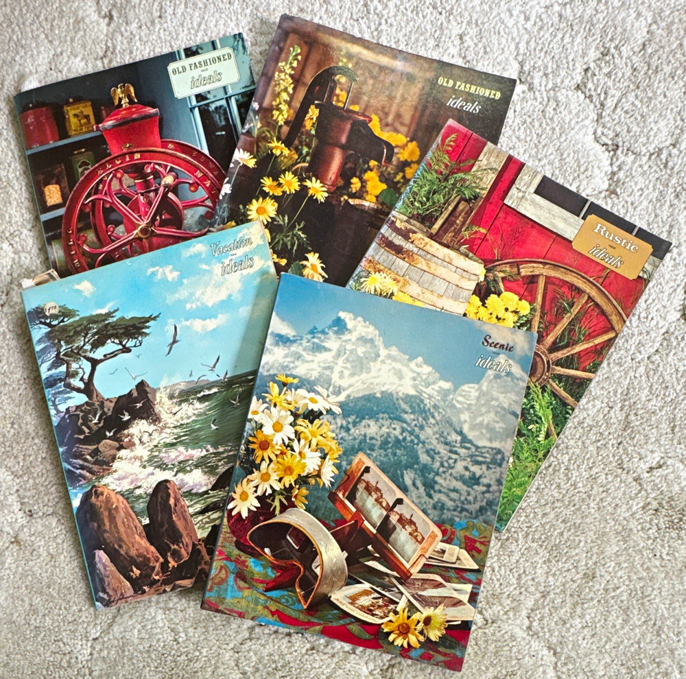 Ideals Publishing Ideals Magazine Lot of 5 Vintage 1960 Illustrated Paperback