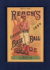 1894 REACH’S BASEBALL GUIDE ~ 1989 Horton P.C. | 168 pages ~ Scarce REPRINT! A