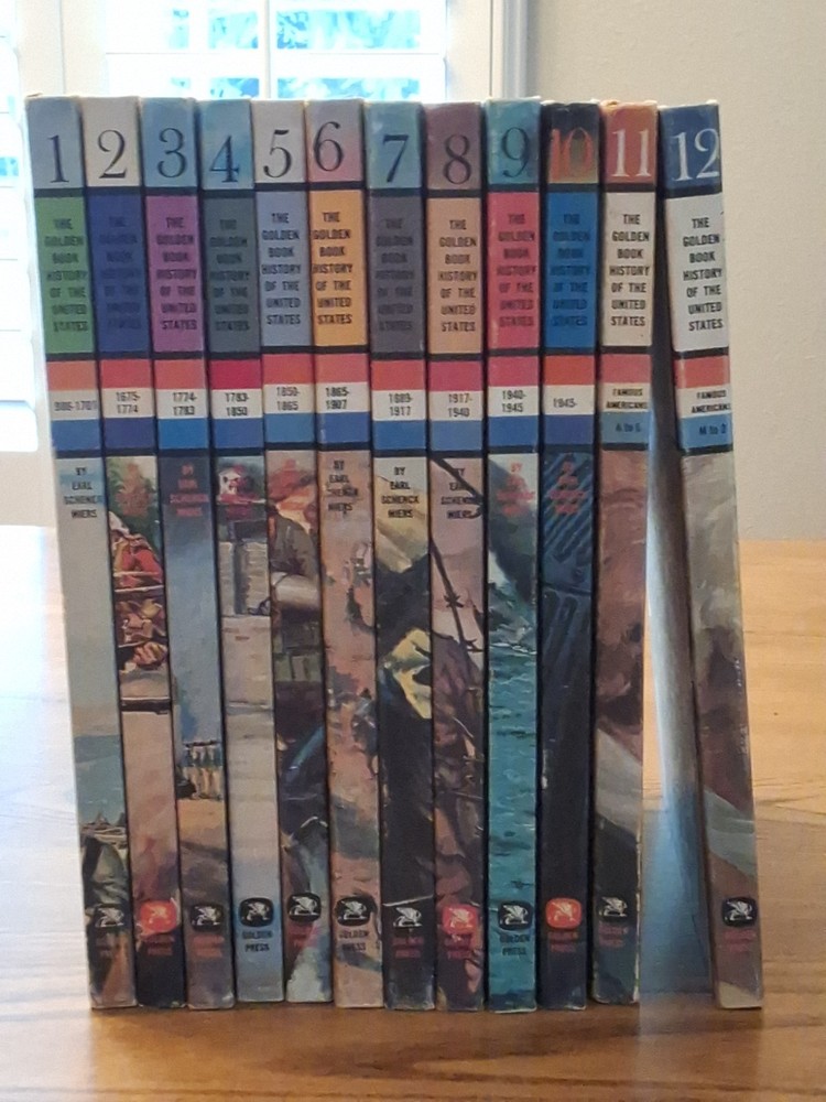 The Golden Book History of the United States Vol 1-12 Complete Set