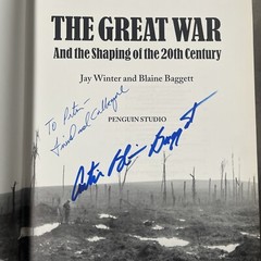 Signed Book The Great War PBS WWI Series Military Jay Winter Bliane Baggett HCDJ