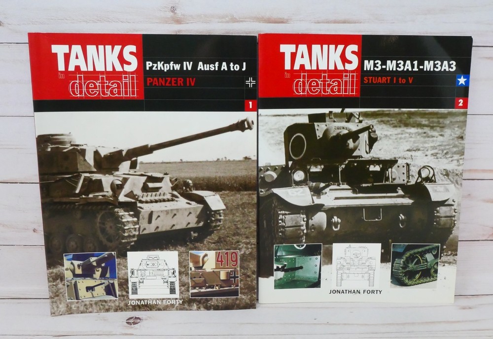 Tanks in Detail Volume 1 & 2, PzKpfw IV Ausf A to J Panzer, M3-M3A1-M3A3 Stuart