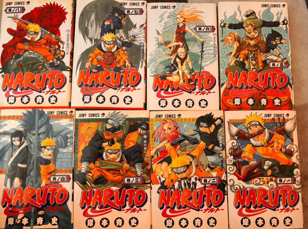 Naruto Manga Complete Set Vol. 1–72 (Japanese Edition)• 55 First Prints•Shueisha