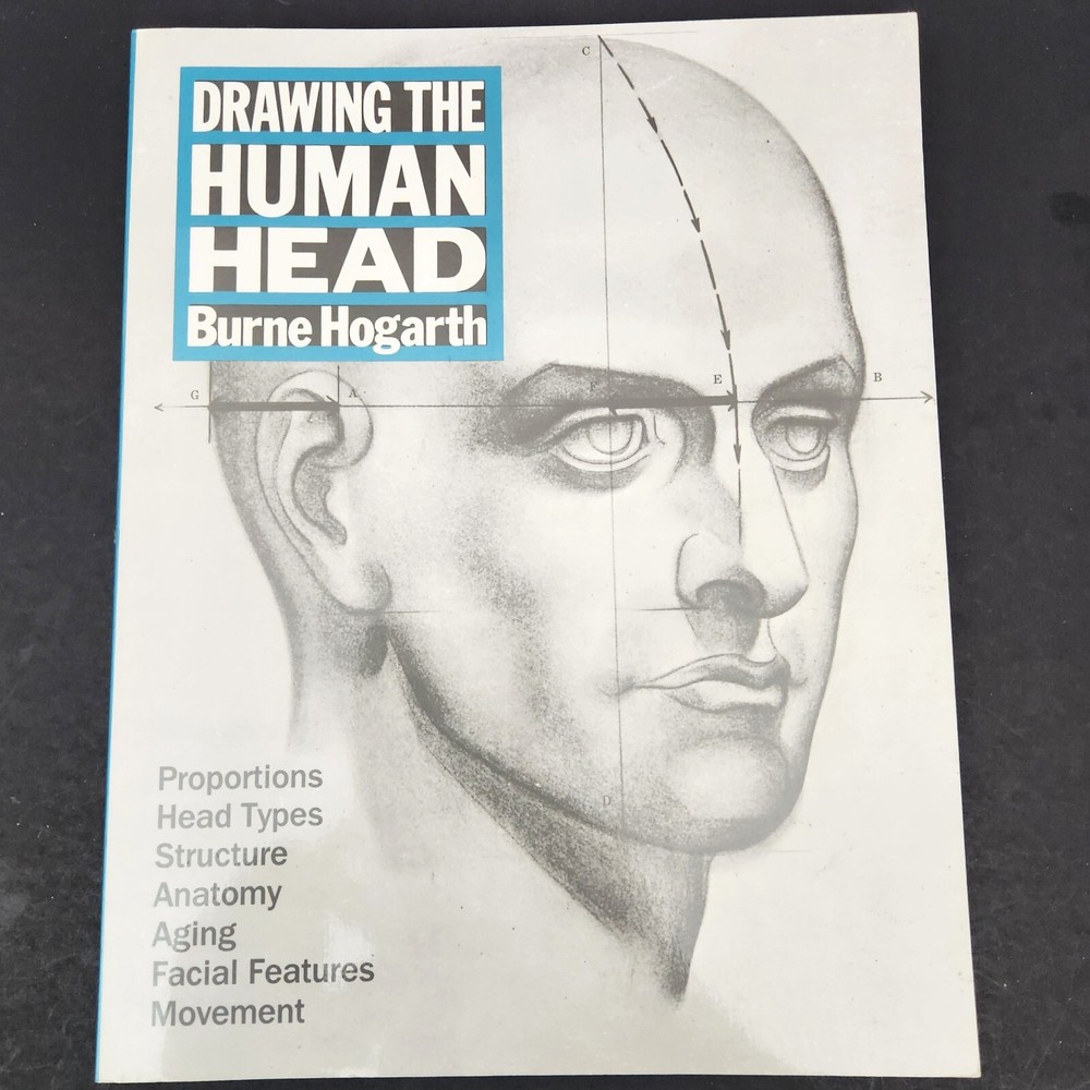 Drawing the Human Head by Burne Hogarth proportions types aging feature movement