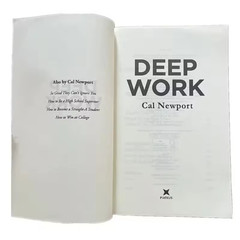 Deep Work English Book By Cal Newport Rules for Focused Success In A Distracted*