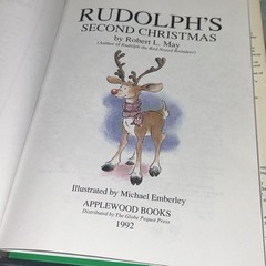Applewood Bks.: Rudolph’s Second Christmas by Michael Emberley (1992, Hardcover)