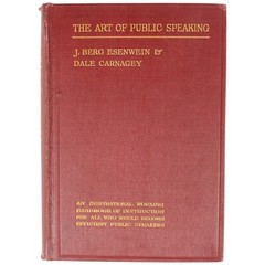 RARE DALE CARNEGIE First Edition The Art of Public Speaking 1915 w/ DUST JACKET!
