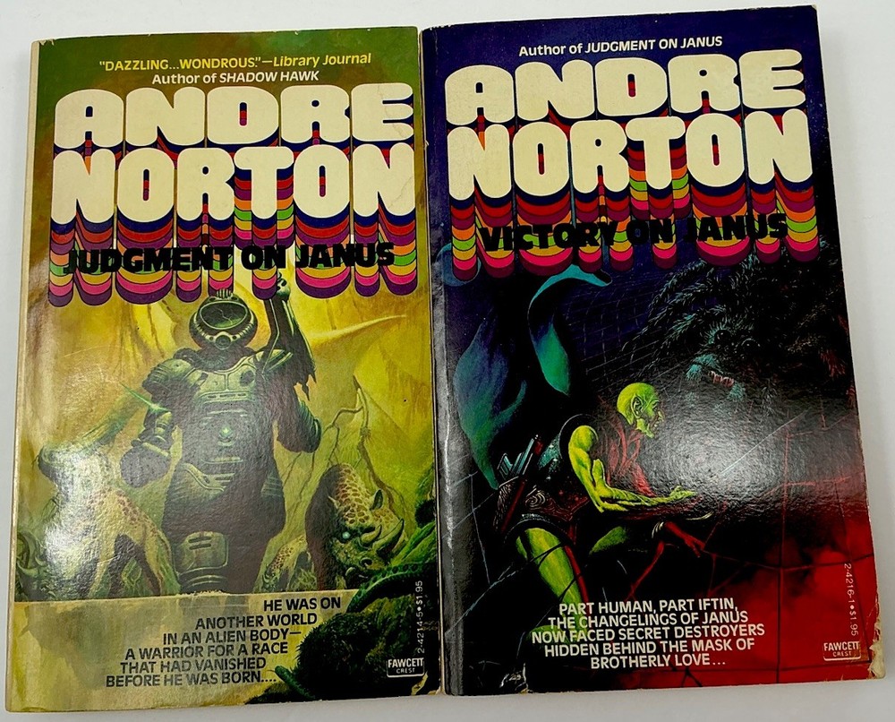 Andre Norton Janus 1&2 Judgment on Janus Victory On Janus Fawcett Crest