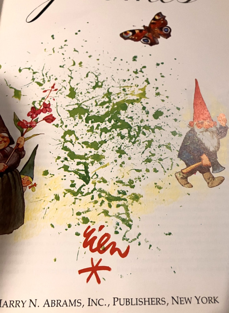 Gnomes book The life and times of Gnomes 212 pgs all in color HC 1977 Signed