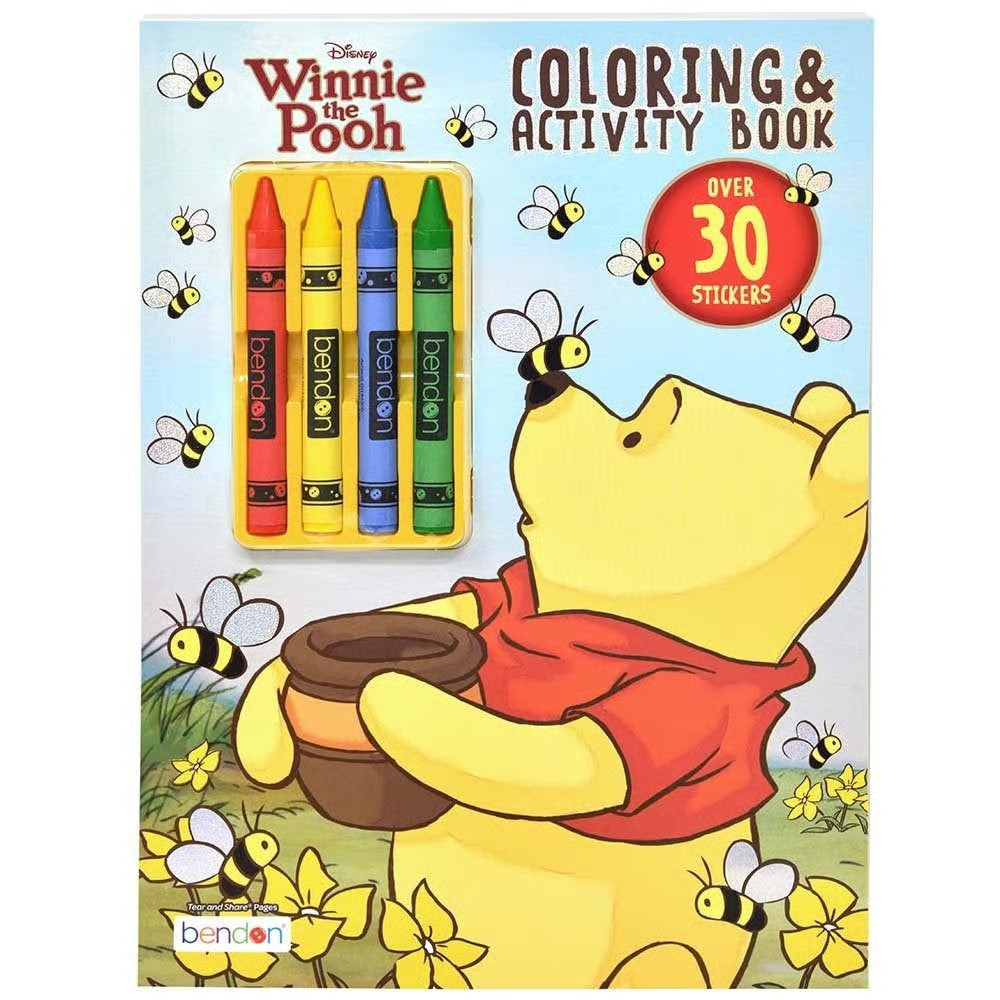 UPD Inc., Disney Winnie the Pooh Coloring & Activity Book with Crayons