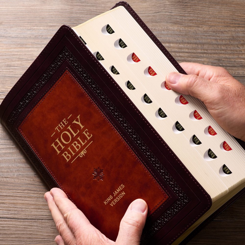 KJV Study Bible Large Print Thumb Indexed 2 Ribbons BRAND NEW in Shrink Wrap!!!