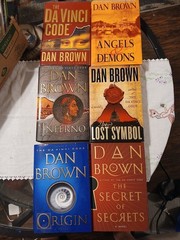 Dan Brown 6 Book Lot Hardcover Robert Langdon Series Set Volumes 1-6