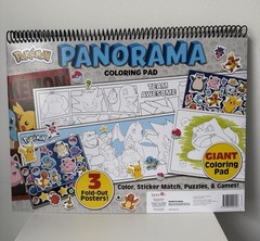 Pokemon Panorama Giant Coloring Activity Pad 45 Pages Stickers 3 Fold-Out Poster