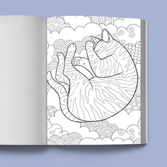 Stress Relief Cat Coloring Book: Calming and Adorable Designs for Adults
