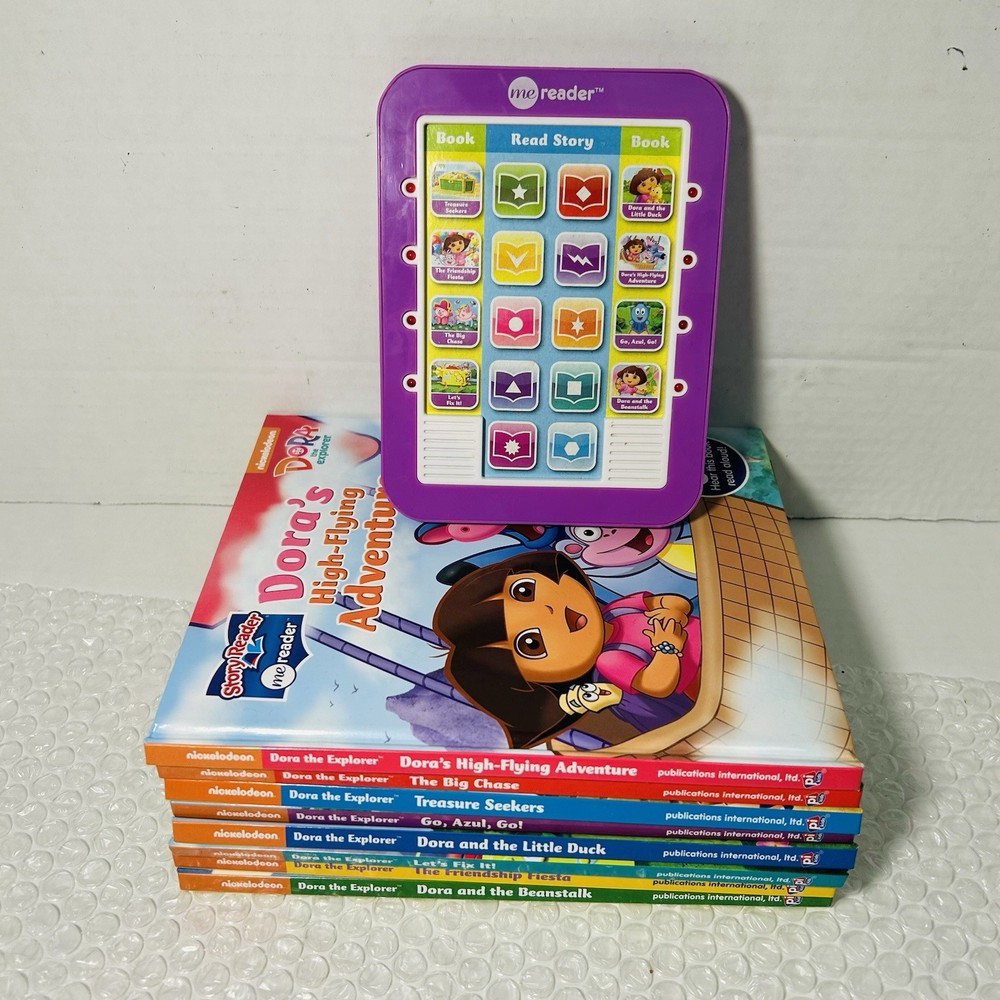 Me Reader „Dora The Explorer” Story Reader Tablet w/ Complete 8 Book Set