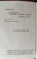 ANTIQUE CATHOLIC LATIN ENGLISH MISSAL; FINE BINDING; TLM BRIGHT GILT; CA.. 1960