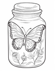 Butterfly Coloring Book for Adults & Kids – Stress Spiral Bound Coloring Book