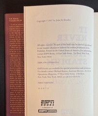 IT NEVER RAINS IN TIGER STADIUM – John Ed Bradley (Signed/First Edition)