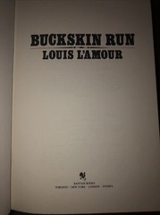 BUCKSKIN RUN Louis L’Amour Collection GENUINE LEATHER Gold Gilt Page Edges West