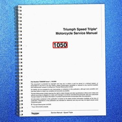 TRIUMPH Speed Triple 1050 Workshop Manual 2005, FASTENED – COVERED – XL FOLDOUTS