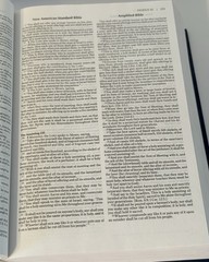 Zondervan NIV KJV NASB AMP Side By Side Bible Blue 9.5″ Tall x 6.5″ W Holy Bible